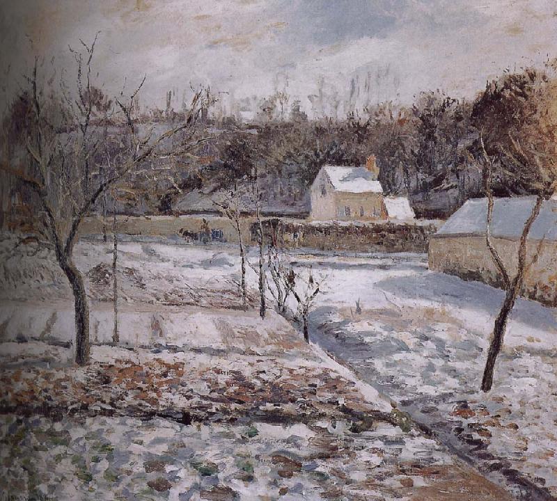 Camille Pissarro Snow France oil painting art